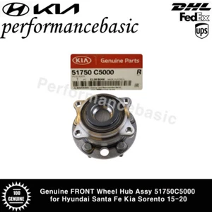 Genuine FRONT Wheel Hub Assy 51750C5000 for Hyundai Santa Fe Kia Sorento 15-20 - Picture 1 of 3