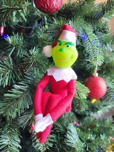 Grinch Christmas Toy Elf / Green or Red - Picture 1 of 2