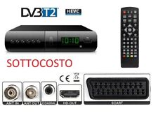 Decoder DVB-T2 HD 1080p SINTONIZZAZIONE AUTOMATICA Digitale terrestre HDMI SCART