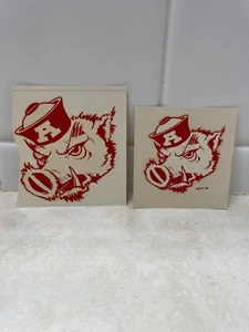Calcomanía Angelus vintage - Razorbacks de la Universidad de Arkansas - Imagen 1 de 6