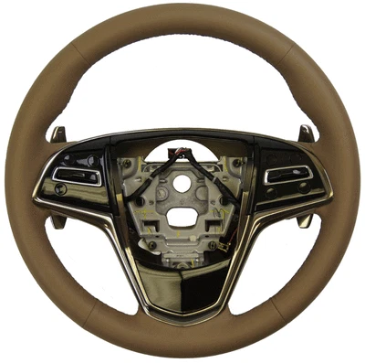 2015 Cadillac ATS Steering Wheel Med. Cashmere Leather New 23488521 23207586 - Image 1 of 4