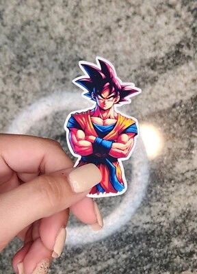 Goku, Dragon Ball, PEGATINA DE VINILO IMPERMEABLE para PORTÁTILES, VASOS, ETC. Foto 1 de 3