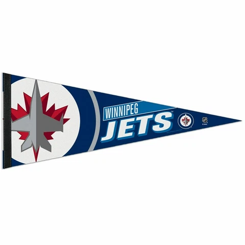 Winnipeg Jets Big Logo PREMIUM QUALITY PENNANT 12"X30" FREE SHIPPING Cover