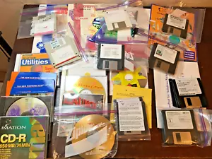 Lote de software antiguo Apple Mac, algunos discos Windows, CD y 3,5 programas antiguos - Imagen 1 de 21
