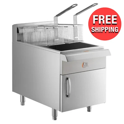 Freidora de gas natural para encimera de restaurante de cocina comercial de alta resistencia 30 lb Foto 1 de 4