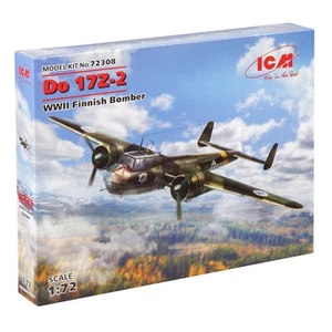 Kit de avión modelo plástico ICM 72308 escala 1:72 Do-17Z-2 Segunda Guerra Mundial bombardero finlandés - Imagen 1 de 24