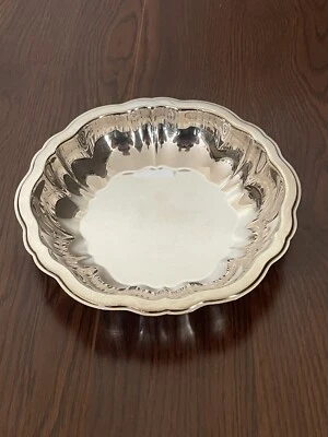 "Cuenco vintage de metal plateado WM A Rogers de 7,5"" de diámetro" Foto 1 de 4