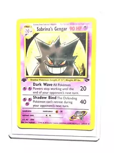 SABRINA'S GENGAR - 1a Edición Gimnasio Desafío - 29/132 - Raro - Pokémon - Casi Nuevo - Imagen 1 de 1