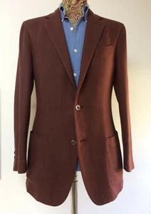 GIACCA 3 BOTTONI ERMENEGILDO ZEGNA TG 50 SLIM IN CASHMERE STILE BOGLIOLI LARDINI - Foto 1 di 6