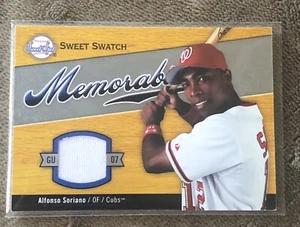 2007 Sweet Spot Sweet Swatch Memorabilia Alfonso Soriano #SW-AS - Picture 1 of 3