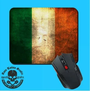 RUSTIC IRELAND FLAG MOUSEPAD MOUSE PAD MAT COMPUTER LAPTOP MAKES A COOL GIFT - Picture 1 of 1