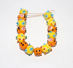 70pc Fancy Glass Beads, Lamp Work Glass, Jewelry making handmade fashion beads. - Picture 1 of 3