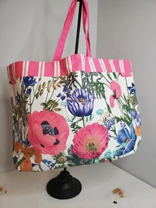 Estee Lauder Large Pink Floral Print Tote - Picture 1 of 4