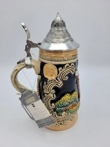 King Beer Stein A-4889 - German - w/ Lid and Original Tag NEW Holland Windmill - Picture 1 of 14
