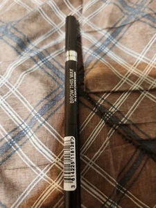 RIMMEL Brow This WAY DUAL Fill Sculpt 004 SOFT BLACK EYEBROW DEFINER LINER BRUSH - Picture 1 of 2