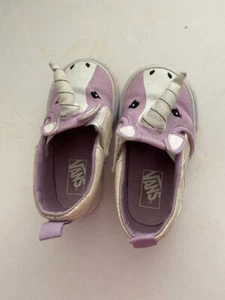 Vans Baby Unicorn Sneakers Size 4.5 Preowned Lavender & White - Picture 1 of 4