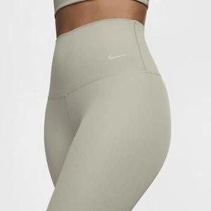 Nike Damen XS Zenvy Rib Gentle-Support High-Waisted 7/8 Leggings - Bild 1 von 7