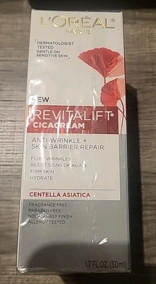 3 L'Oreal Revitalift Cicacream Antiarrugas + Barrera de la Piel Reparación 1.7oz Foto 1 de 4
