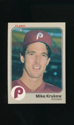 1983 Fleer #163 Mike Krukow * Pitcher * Philadelphia Phillies * NM/NM-MT * - Image 1 of 2