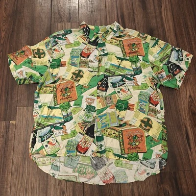 Camisa hawaiana vintage Food Art by Jams World AOP abotonada talla 2xl Foto 1 de 4