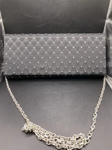 Andre Cellini Abendtasche Clutch schwarz gepunktet Made in Italy - Bild 1 von 15