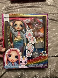 Rainbow High Amaya Raine w Slime Kit & Pet 11" Shimmer Modepuppe Spielzeug NEU - Bild 1 von 2