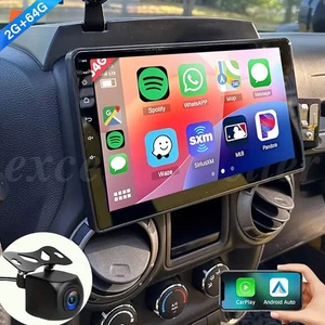 For Jeep Wrangler 3 JK 2007-17 10.1" Car Radio Stereo GPS DSP SWC CARPLAY Player - Picture 1 of 22