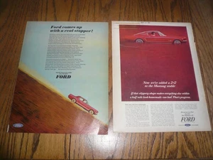 Early Mustang Color Ad/Advertisement - Vintage - Two For One Price - Picture 1 of 1