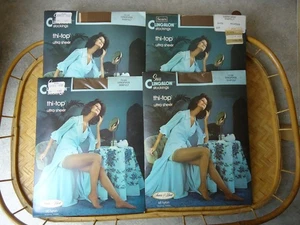 4 Medias de Colección Nos Sears Adling-Alon Thi-Top Ultra Transparente Gaitero Forma D 75 - Imagen 1 de 6