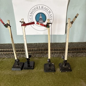 X4 Hornby Meccano OO Gauge Signals - Picture 1 of 7