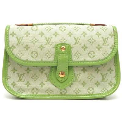 Louis Vuitton Mini Pantalón Mary Kate Cierre Botón a Presión Bolsa Verde Manzana Foto 1 de 4