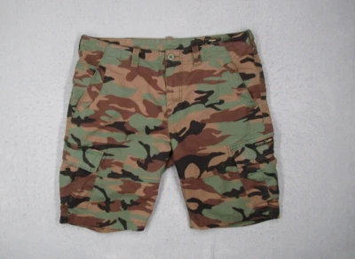 Superdry Pantalones Cortos Hombre 38 Verde Camuflaje Cargo 10" Militar Streetwear Skate Foto 1 de 4