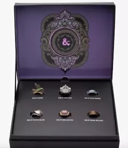 Dungeons and Dragons Set di 6 anelli in scatola COA - NUOVO - Foto 1 di 15
