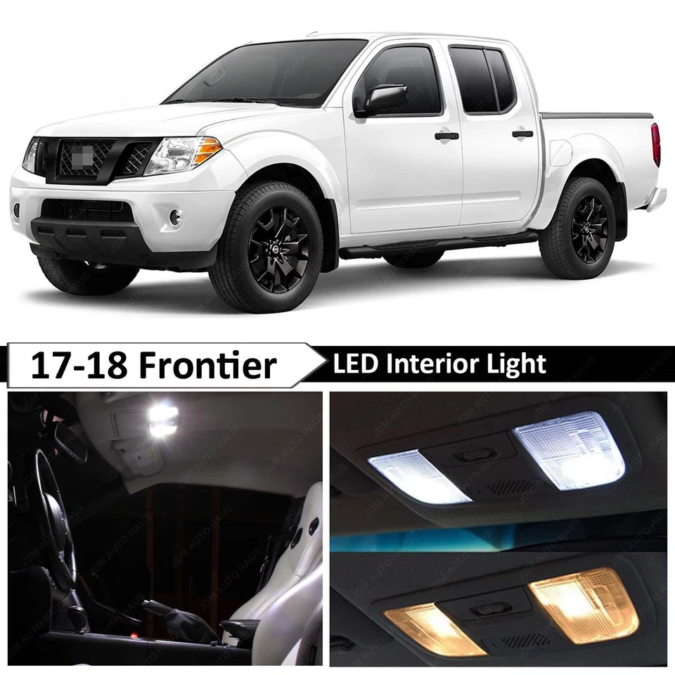 Kit de equipamiento interior de luz LED blanca para Nissan Frontier 2017-2018 Foto 1 de 1