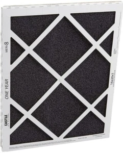 One Year 16x20x1 MERV 8 Pleated AC Furnace Air Filter Castle Save Time & Money - Picture 1 of 3