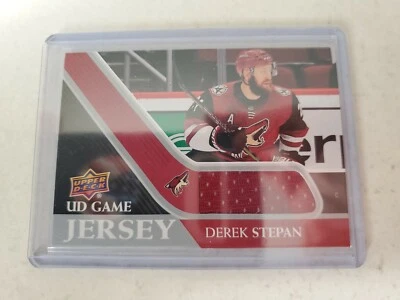 2020-21 UD Series 1 Game Jersey Relic #GJ-DS DEREK STEPAN- PHOENIX COYOTES  - Image 1 of 2