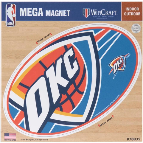 Oklahoma City Thunder 6" x 6" Mega Magnet Cover