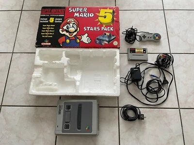 CONSOLE SUPER NINTENDO PACK SUPER MARIO 5 STARS PACK - Photo 1/4