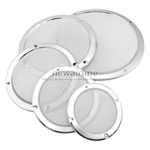 1 Stck. 4""/5""/6,5""/8""/10"" Zoll Lautsprecher Grill Abdeckung Dekorativer Kreis Metallnetz #W - Bild 1 von 11