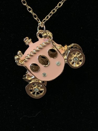 COLLANA MAGLIETTA ROSA CENERENTOLA COACH betsey johnson spedizione gratuita!