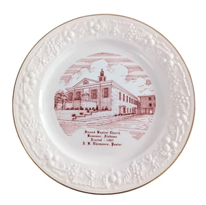 Second Baptist Church Bessemer Alabama Plate 1967 World Wide Art Studios - Picture 1 of 4