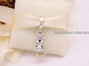 NEW Pandora Disney Minnie Mouse LC Diamond Charm 792599C01 + Digital Certificate - Picture 1 of 4