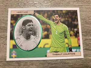 Futera Unique 2023/24 Heritage Thibaut Courtois Missprint Benzema numbered 10/24 - Bild 1 von 3