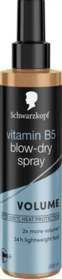 Schwarzkopf Styling Vitamin B5 Blow-Dry Hair Spray, Volume and Shine, 24hr hold - Image 1 of 4