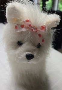 Ganz Webkinz Pink White Yorkie Dog Stuffed Animal Plush 7x9 - Picture 1 of 9