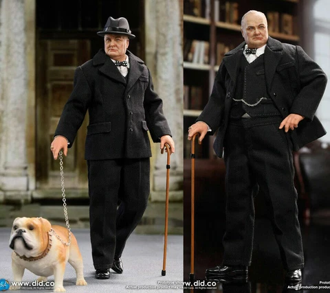 DID 1/12th Winston Churchill Prime Minister Of United Kingdom Action Figure New Cover
