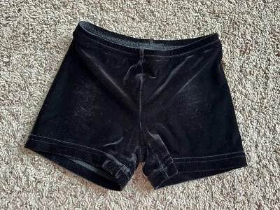 Pantalones Cortos Niñas Jam Wear Leo Terciopelo Negro Talla YL Gimnasia Alegría Baile Foto 1 de 3
