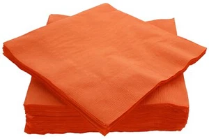 Big Party Pack 40 Count Orange Dinner Napkins Tableware- Ideal for Wedding Pa... - Picture 1 of 7