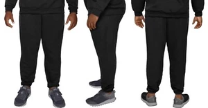 Fruit of the Loom Big Man 2XB 46-48 Black Elastic Bottom Sweatpants BM12000 - Picture 1 of 6