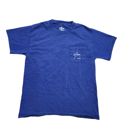 Camisa de Bolsillo Guy Harvey AFTCO Bluewater M Hombres Gráfico Doble Cara Espada Pez Foto 1 de 4